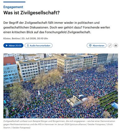 Podcast Systemfragen Zivilgesellschaft